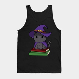 Witch Cat Halloween Tank Top